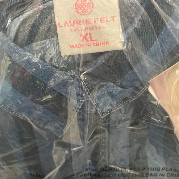 Laurie Felt TENCEL Button-Front Shirt A399785 - Picture 7 of 9
